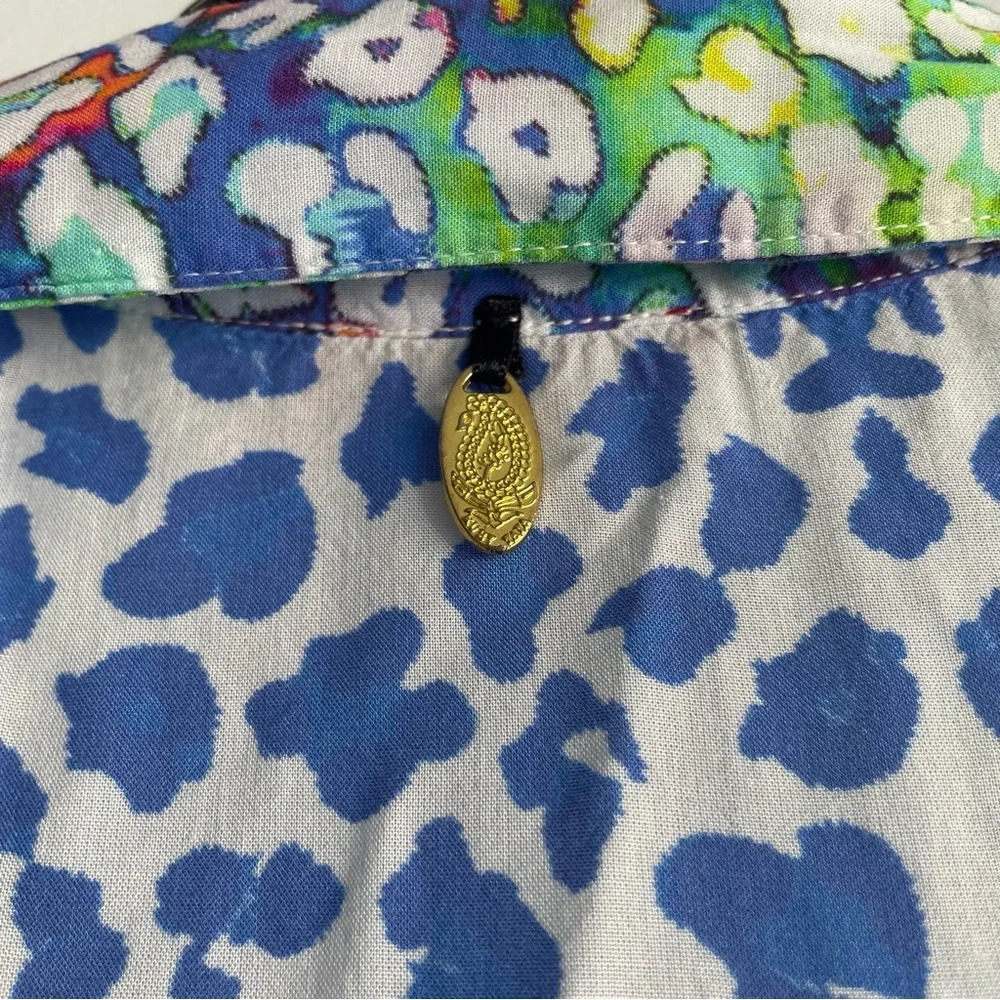 Ruby Yaya Rainbow Leopard Print Button Down Shirt… - image 5